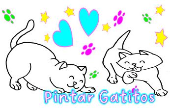 Pintar y Colorear Gatitos